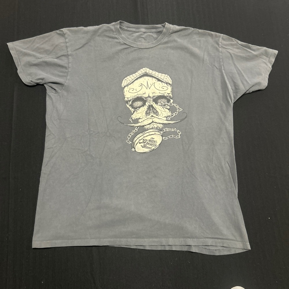 Zac Brown Band 2013 Tour Shirt Grey Skull Graphic Concert Tee Mens Large